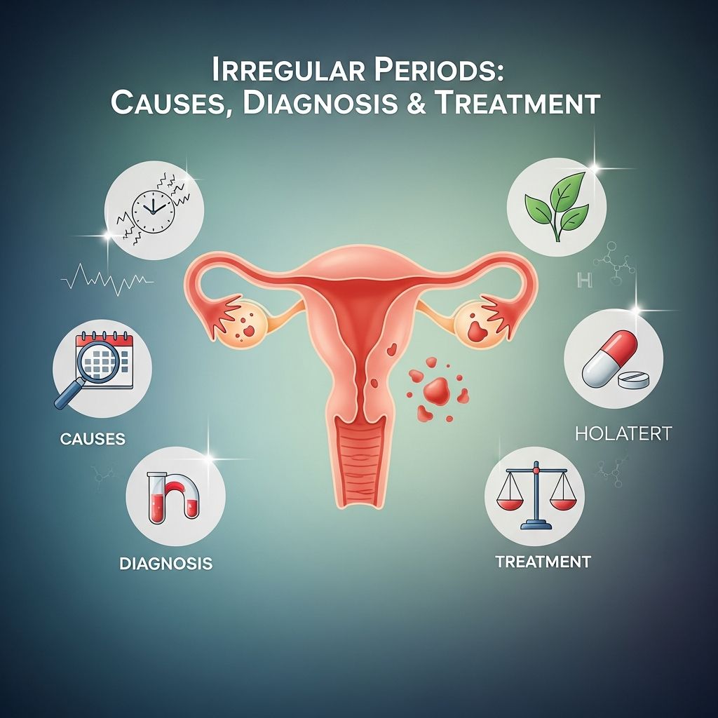 Understand irregular periods: causes, symptoms, diagnosis methods, and effective treatment options for abnormal menstruation.