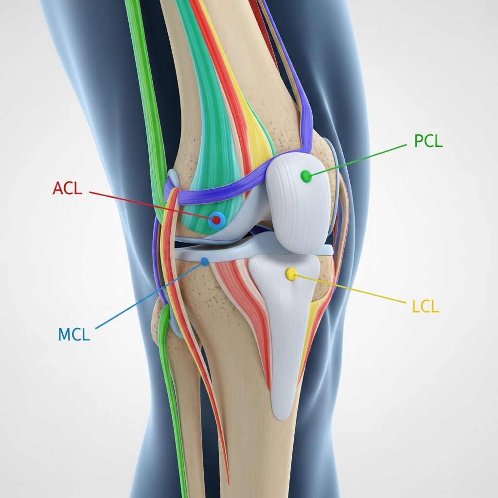 Comprehensive guide to knee ligament anatomy, types, and common injuries.