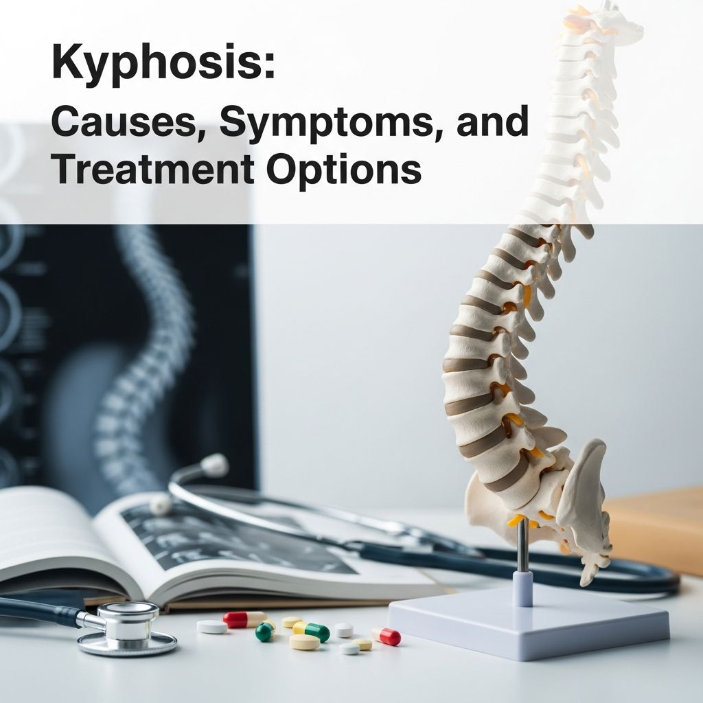 Understand kyphosis: excessive spine curvature causing hunched back, pain, and breathing difficulties.