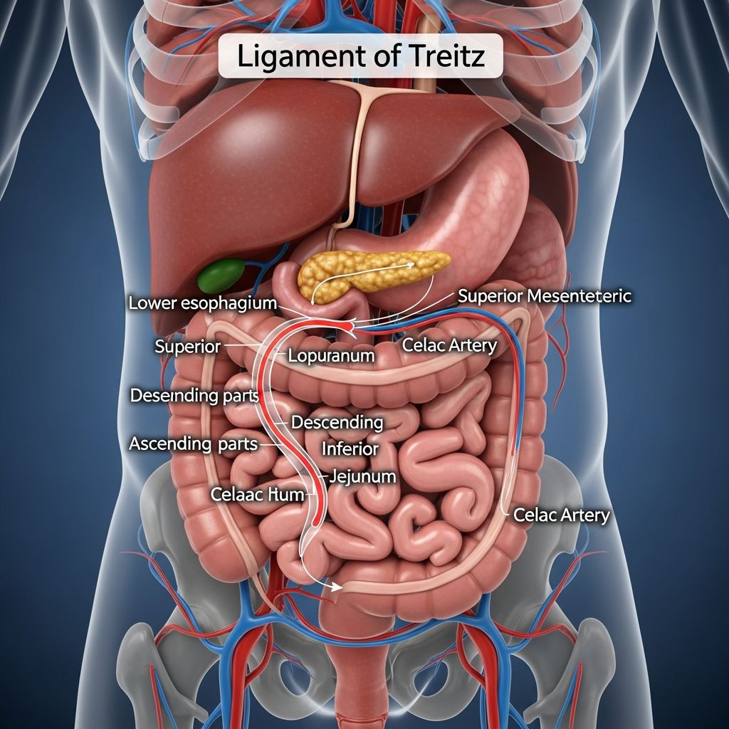 Understanding the ligament of Treitz: A crucial anatomical landmark connecting the duodenum to the diaphragm.