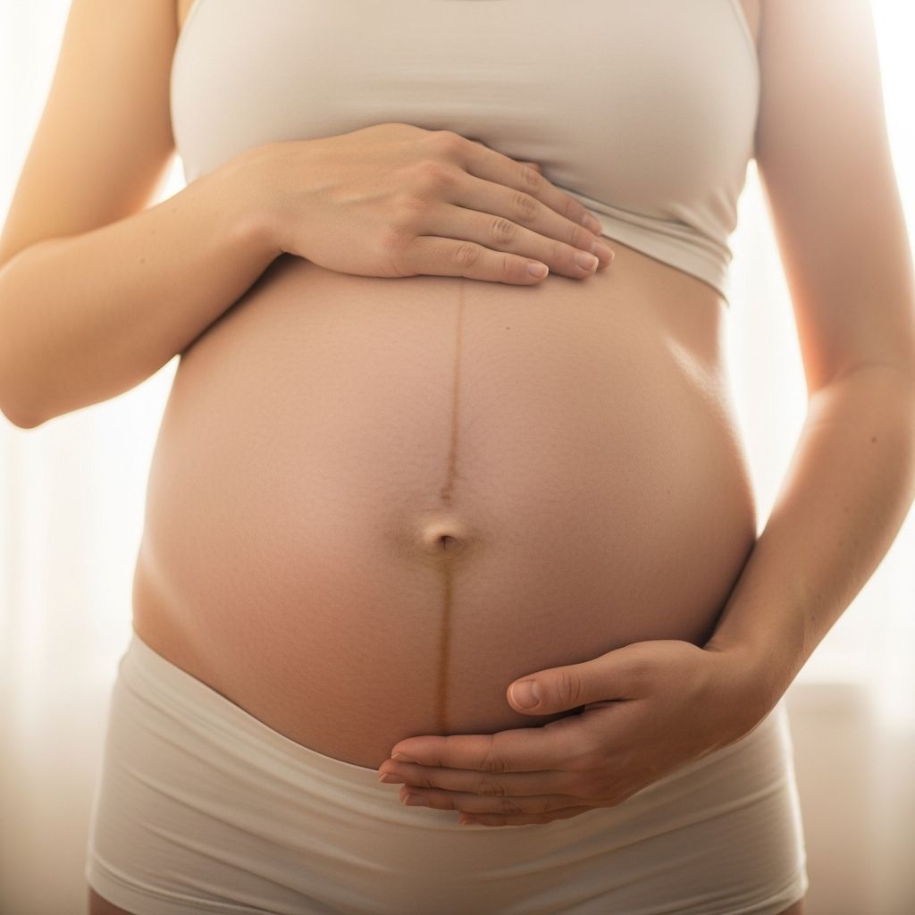 Understanding the pregnancy line: causes, timeline, and postpartum recovery explained.