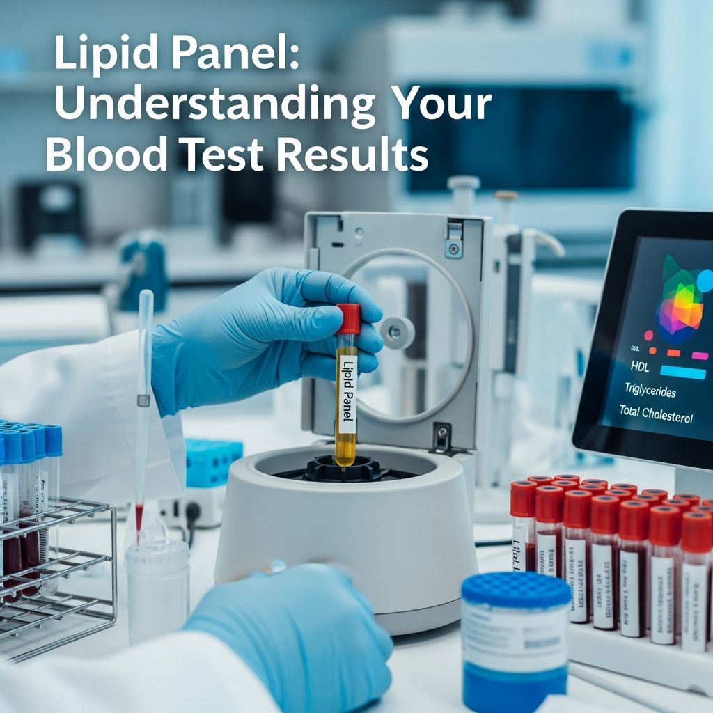Complete guide to lipid panel tests: what they measure, why you need them, and understanding your results.