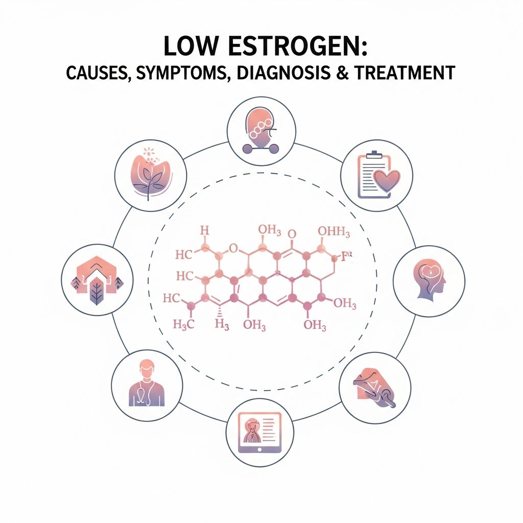 Understanding low estrogen: causes, symptoms, diagnosis methods, and effective treatment options.
