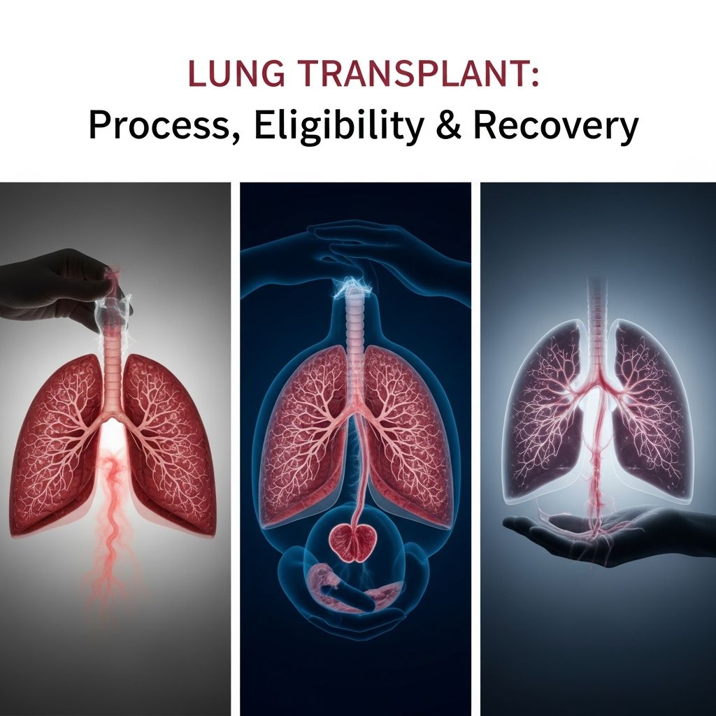 Lung Transplant: Process, Eligibility & Recovery Complete guide to lung transplantation: evaluation, surgery, and post-operative care.