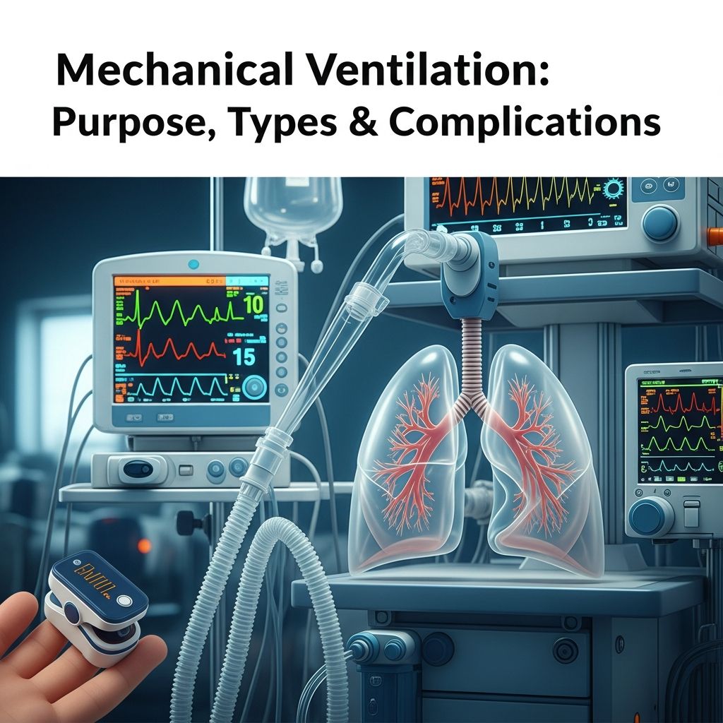 Comprehensive guide to mechanical ventilation therapy, types, and management for respiratory support.