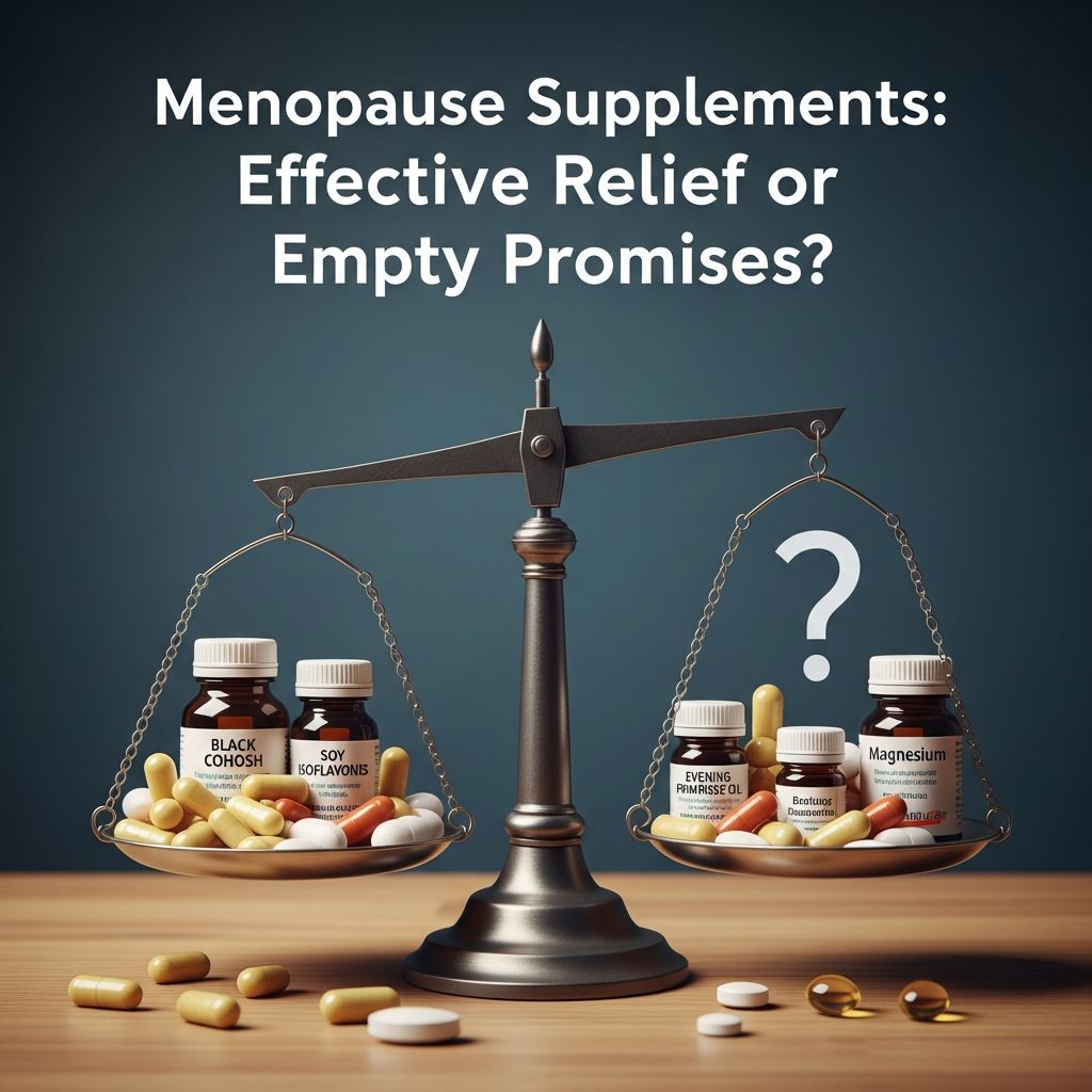 Discover which menopause supplements actually work and which are overhyped marketing.