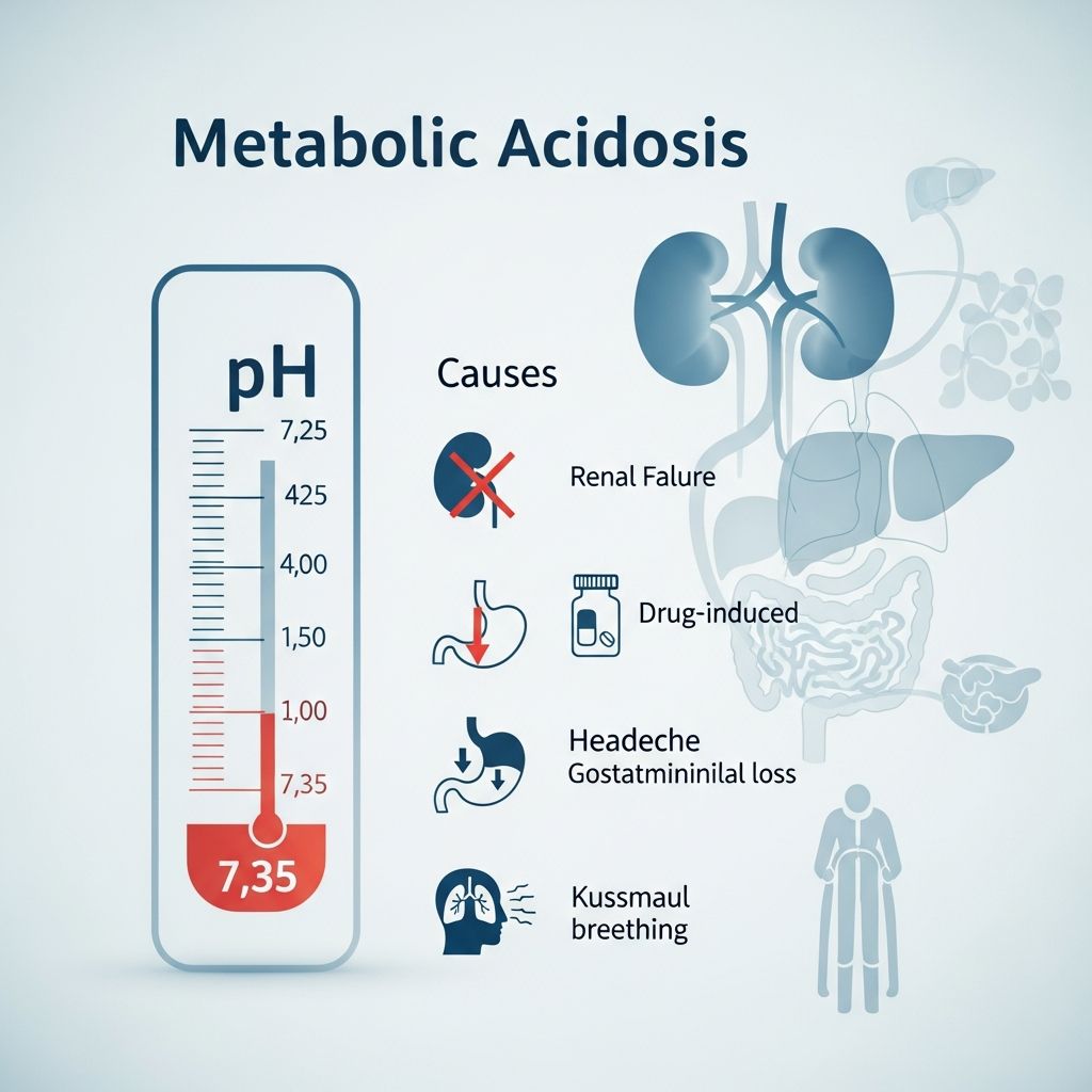 Understanding metabolic acidosis: causes, symptoms, diagnosis methods, and effective treatment options.