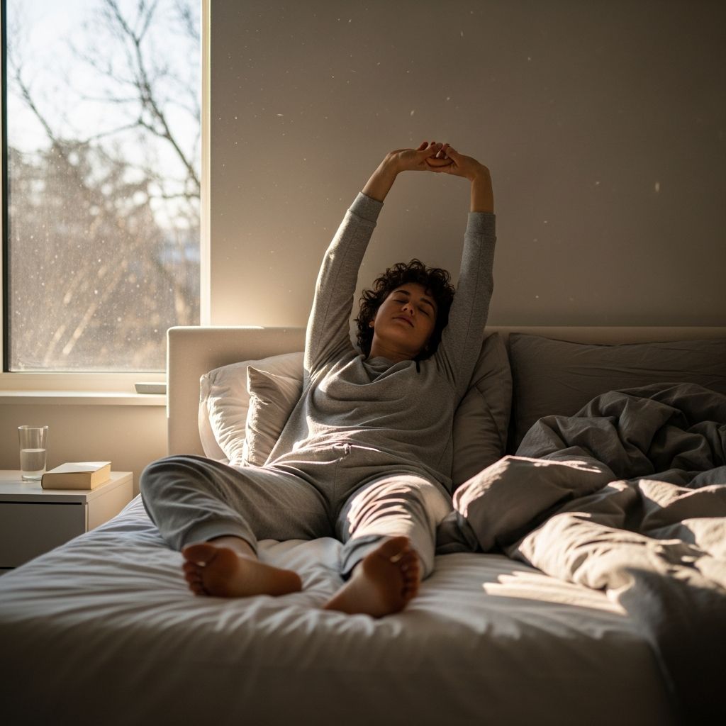 Discover simple stretches you can do before getting out of bed to energize your body and improve flexibility.
