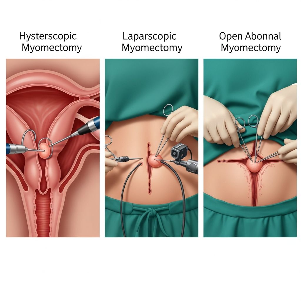 Understanding the different types of myomectomy for fibroid removal and what to expect from each procedure.