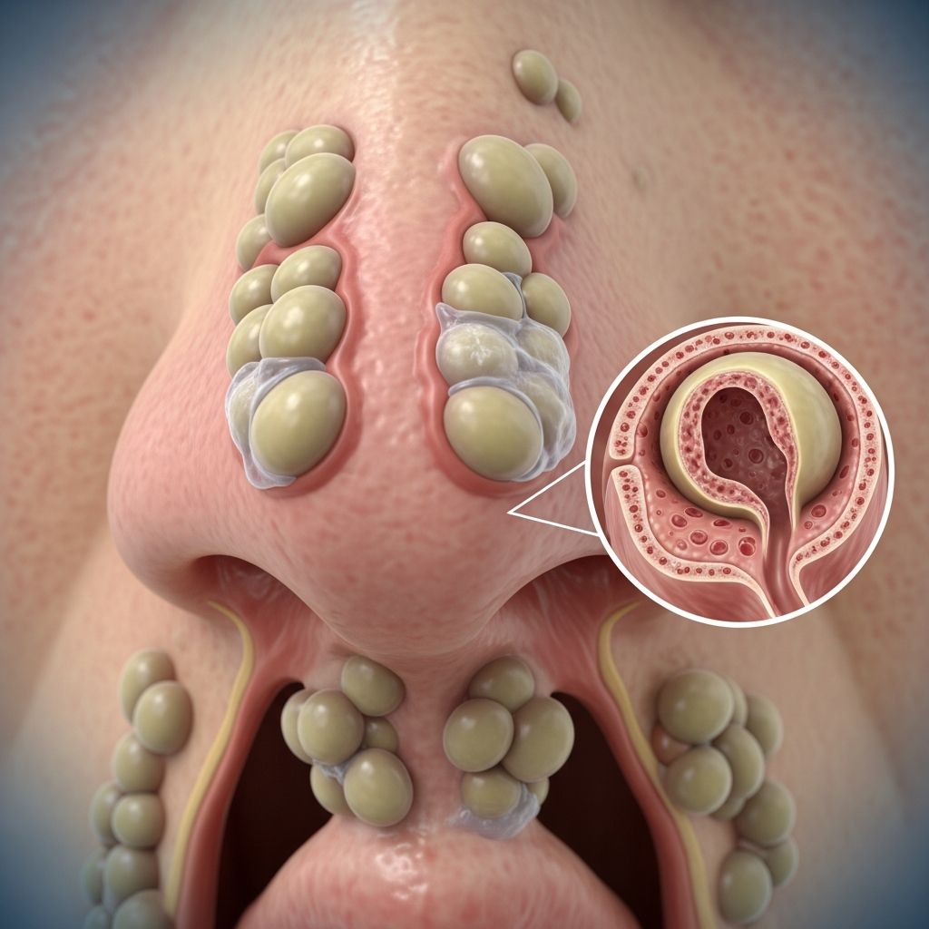 Complete guide to understanding nasal polyps, their symptoms, diagnosis methods, and effective treatment options.