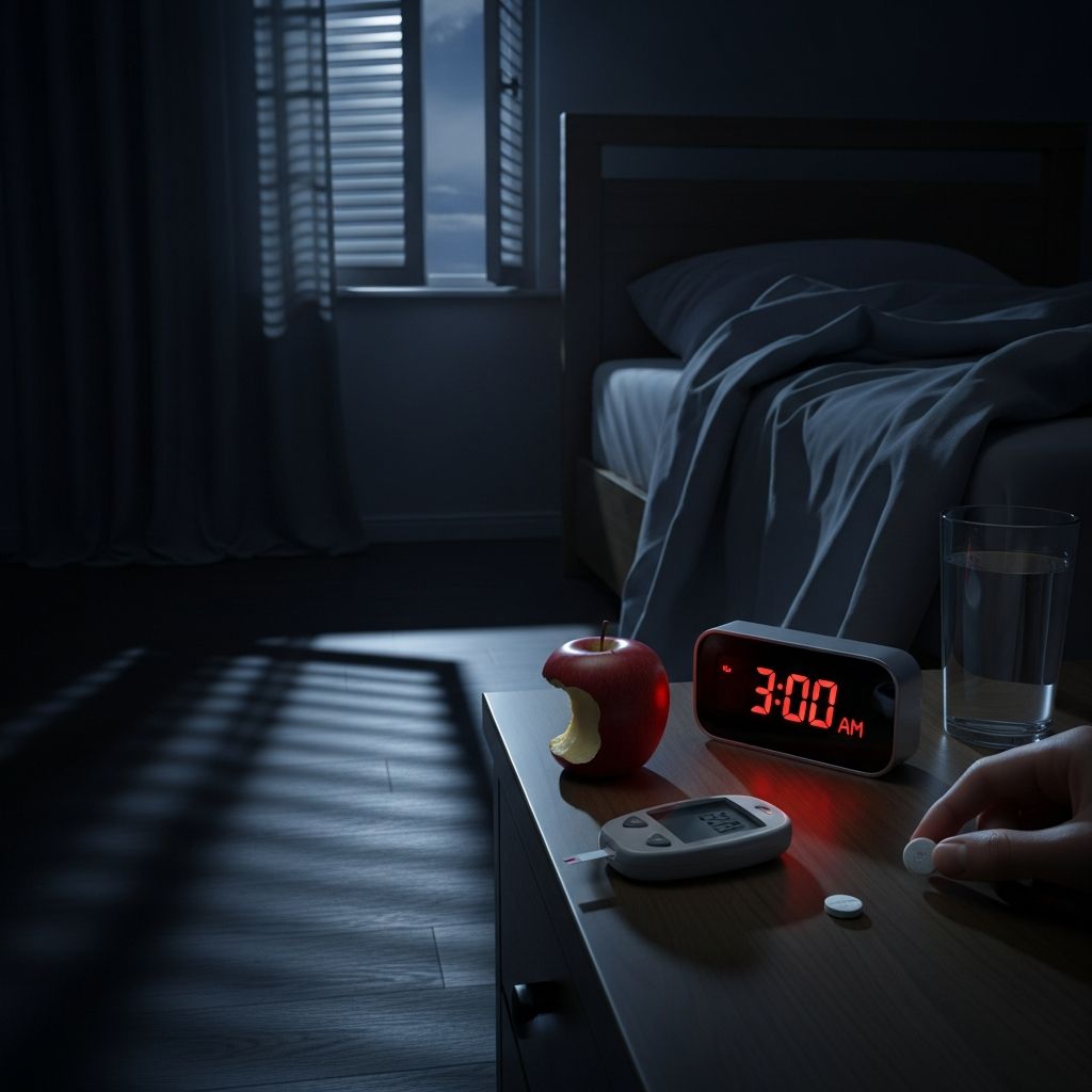 Learn about nocturnal hypoglycemia, its causes, symptoms, prevention strategies, and management techniques for better diabetes control.