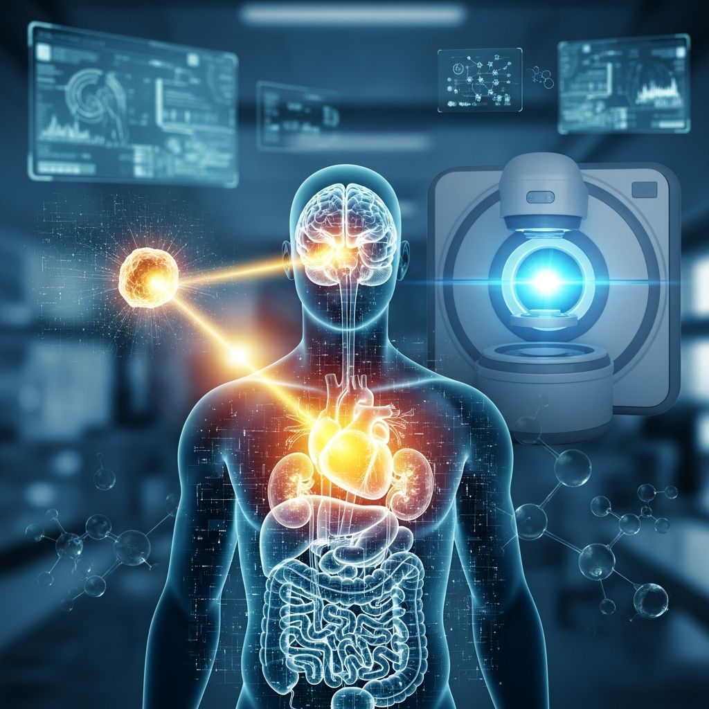 Explore nuclear medicine imaging technology for diagnosis and targeted cancer treatment.