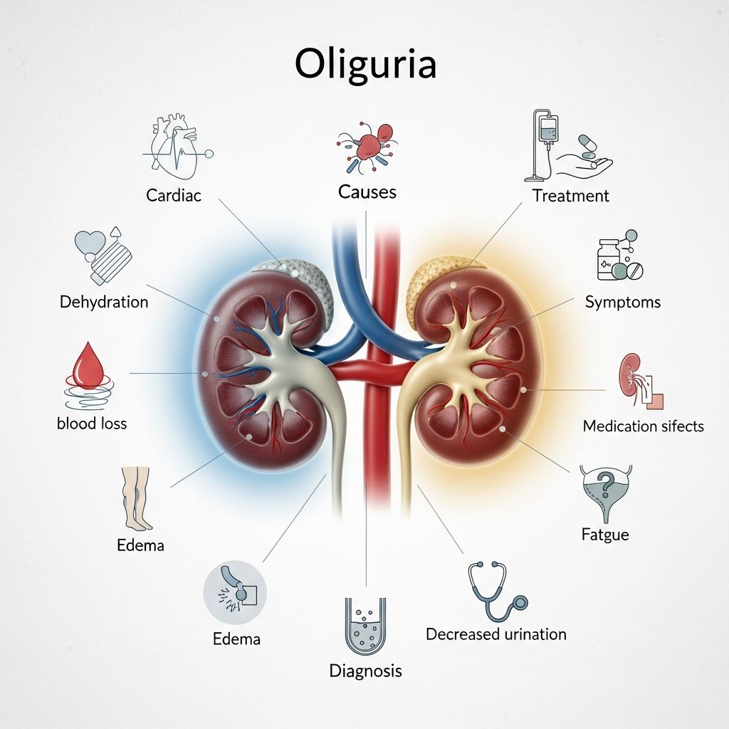 Understanding oliguria: Learn about reduced urine output, its causes, symptoms, and treatment options.