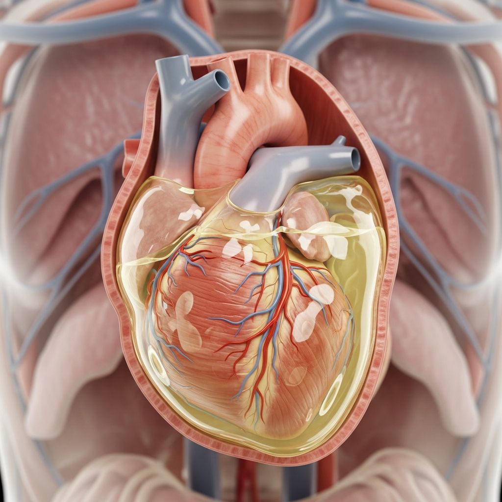 Understanding pericardial effusion: causes, symptoms, complications, and treatment options for fluid around the heart.
