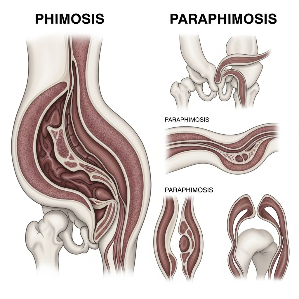 Understanding foreskin conditions: Learn about phimosis and paraphimosis symptoms and treatment options.
