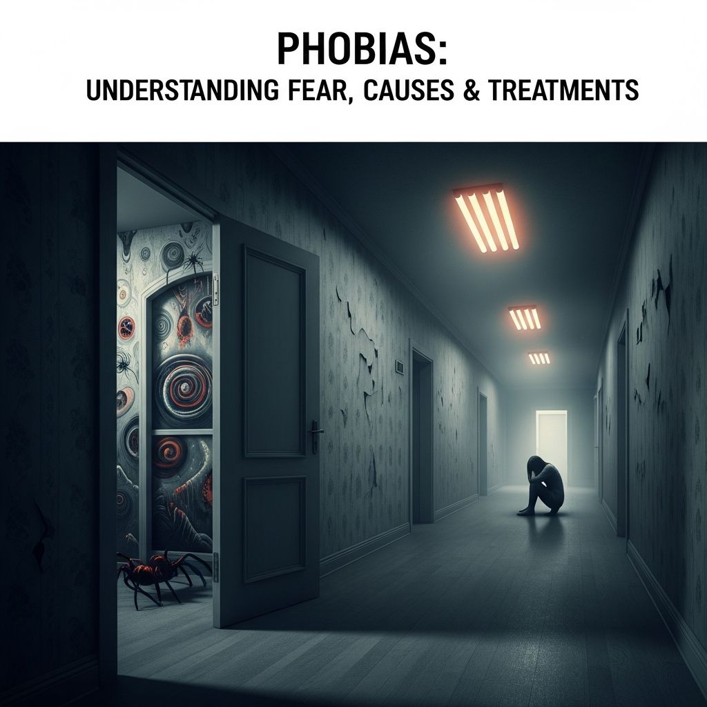 Discover what phobias are, their causes, symptoms, and effective treatment options for managing intense fears.
