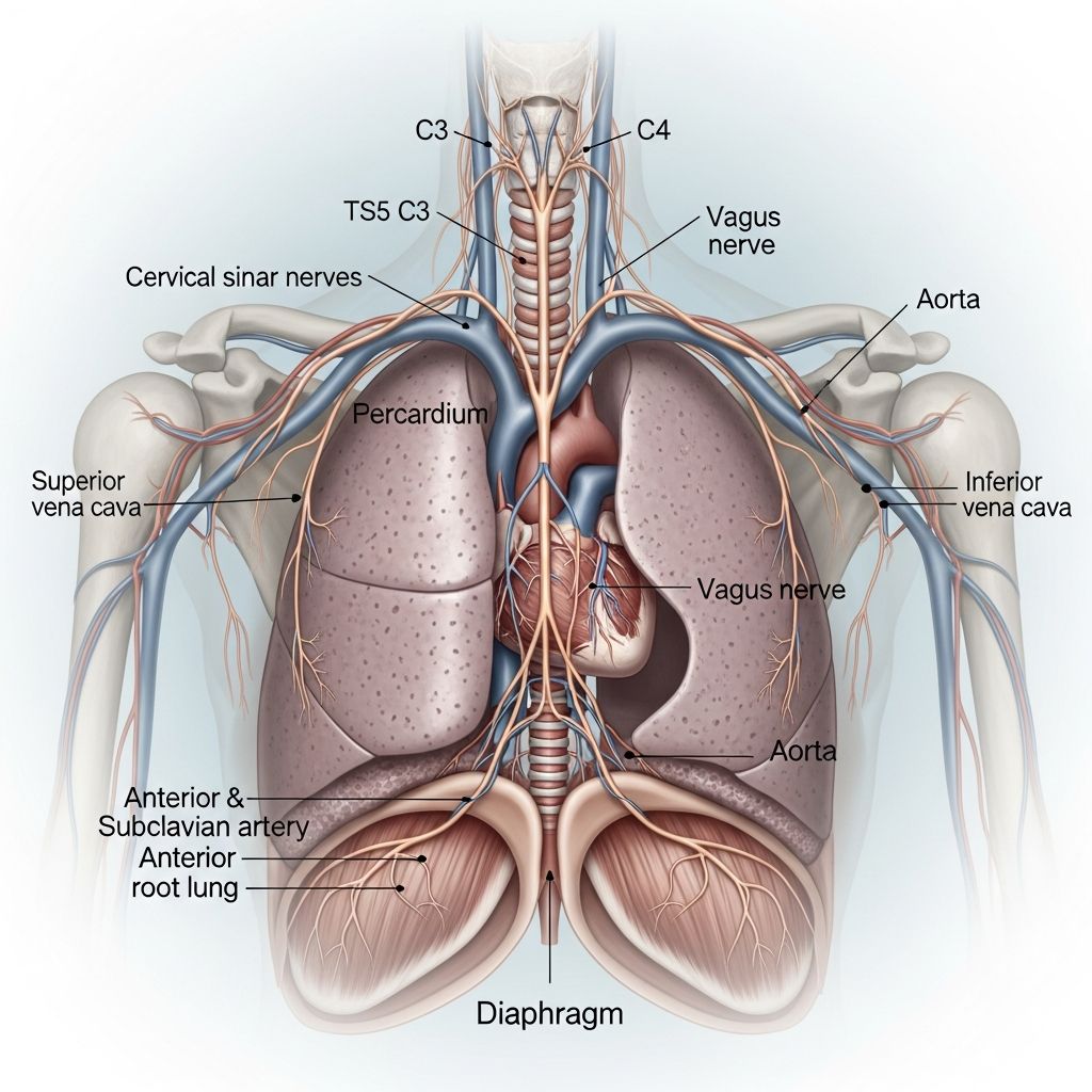 Understanding the phrenic nerve: Essential anatomy, function, and its critical role in breathing.