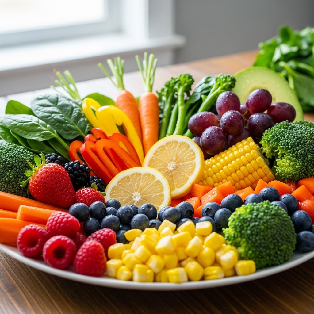 Unlock vibrant health by eating colorful fruits and vegetables rich in phytonutrients.