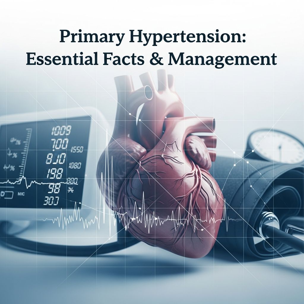 Understanding primary hypertension: causes, symptoms, diagnosis, and evidence-based treatment strategies.