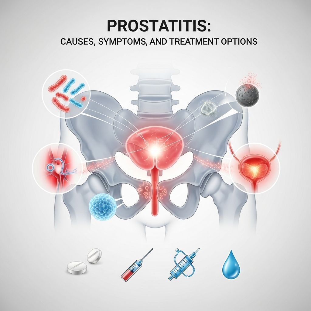 Prostatitis: Causes, Symptoms, and Treatment Options Complete guide to understanding prostatitis, its types, symptoms, diagnosis, and effective treatment strategies.
