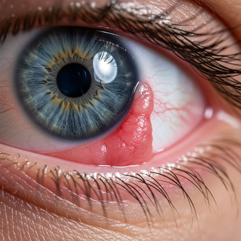 Understanding pterygium: causes, symptoms, treatment options, and when surgery is necessary for surfer's eye.