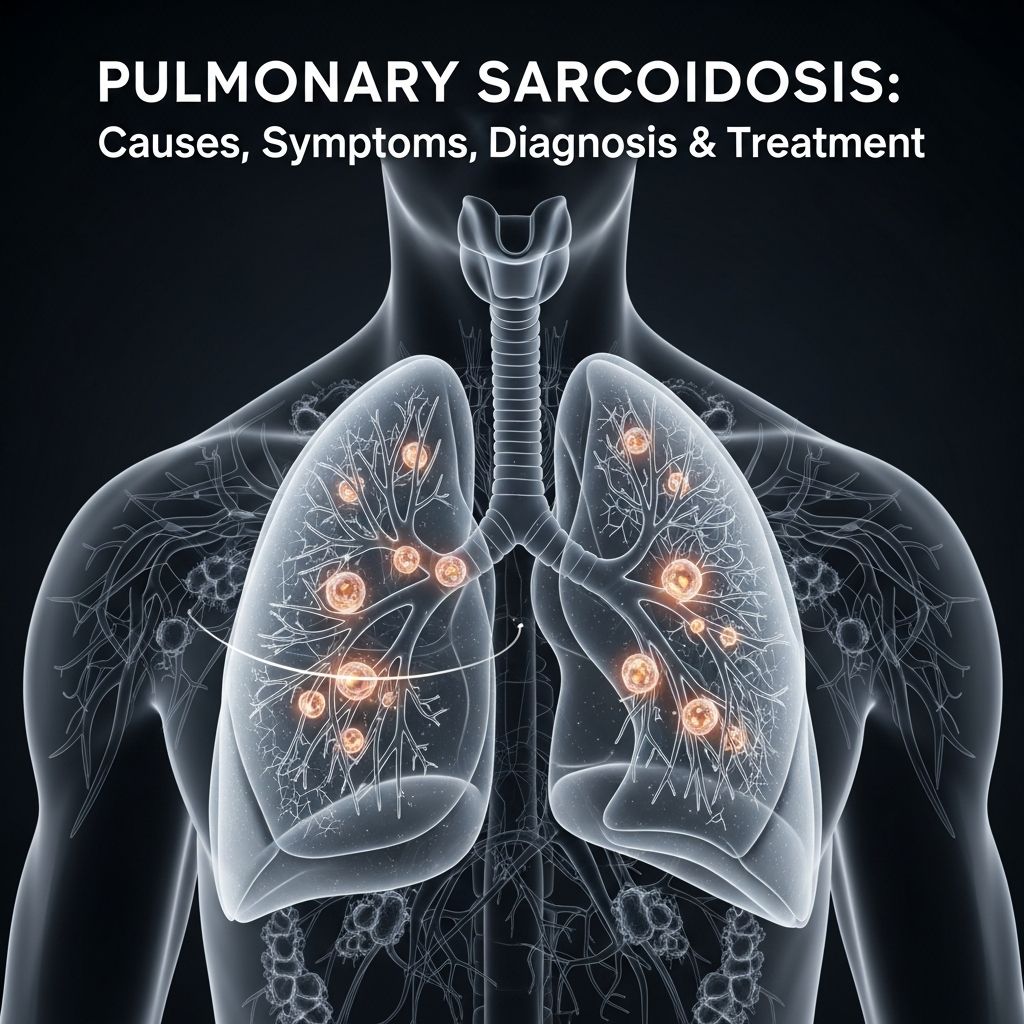 Understanding pulmonary sarcoidosis: comprehensive guide to symptoms, diagnosis, and evidence-based treatment options.