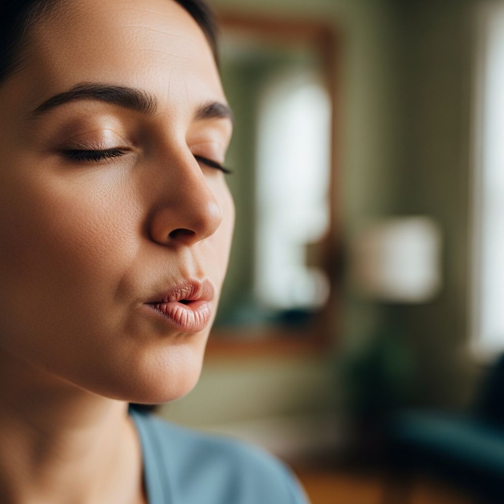 Master pursed lip breathing to control shortness of breath and reduce stress naturally.
