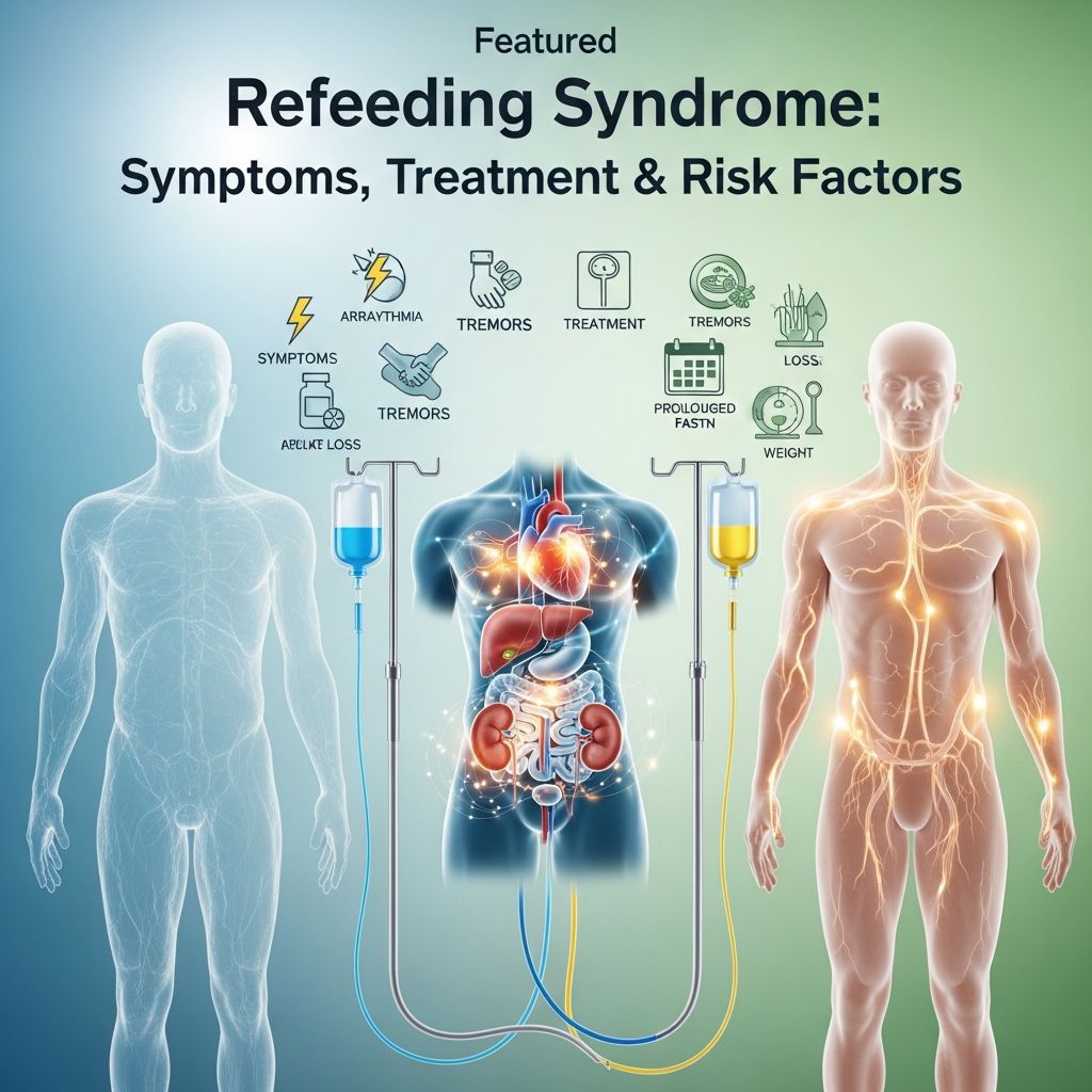 Understanding refeeding syndrome: causes, symptoms, and safe nutritional restoration after malnutrition.