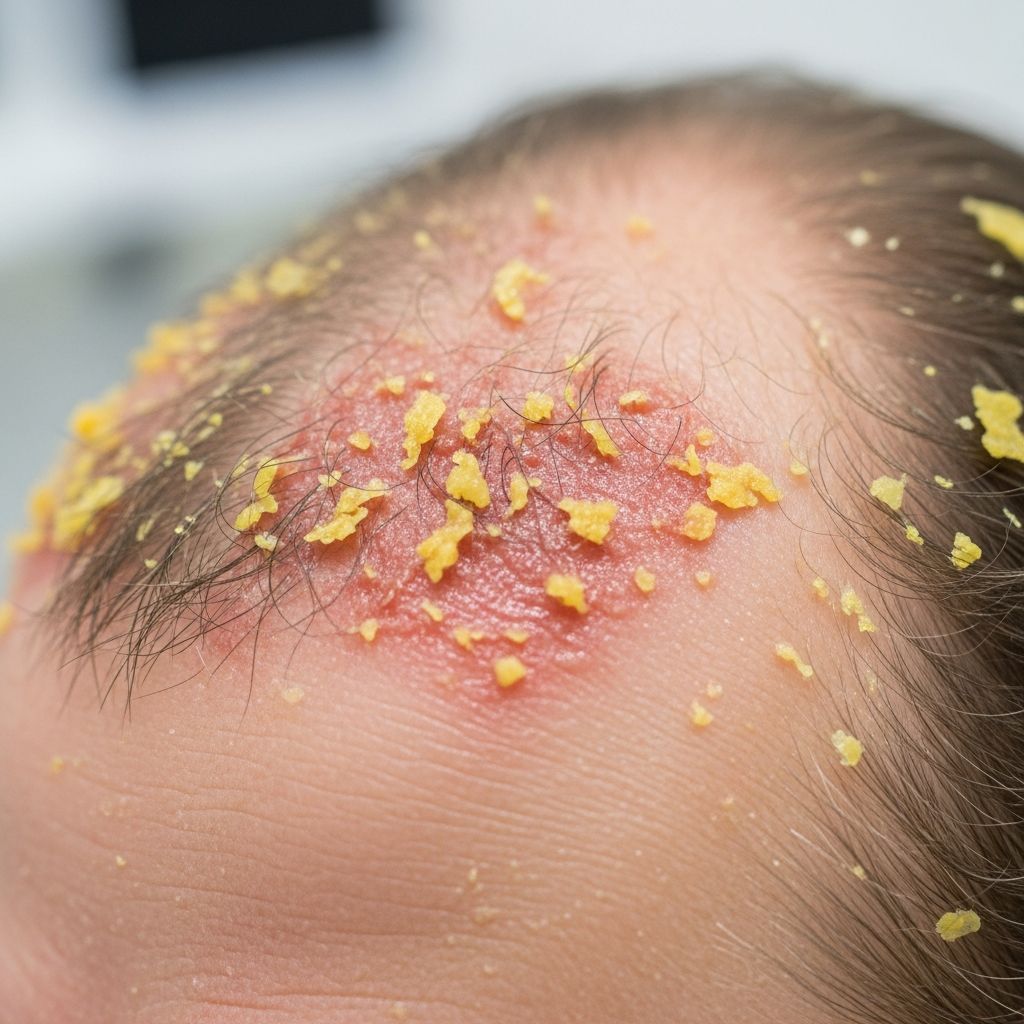 Understand seborrheic dermatitis: manageable skin condition causing itchy, flaky patches on scalp and face.