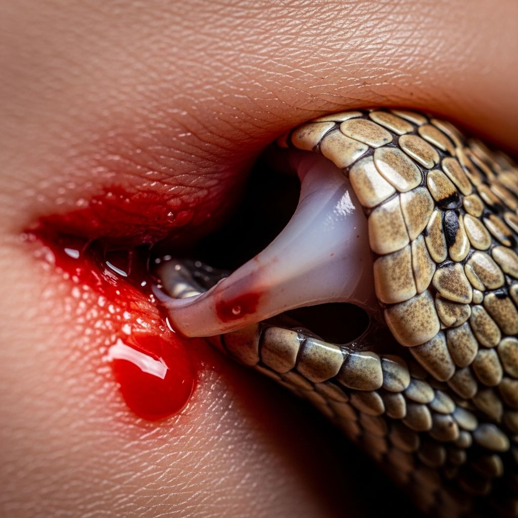 Complete guide to snake bite recognition, first aid, and medical treatment for venomous bites.