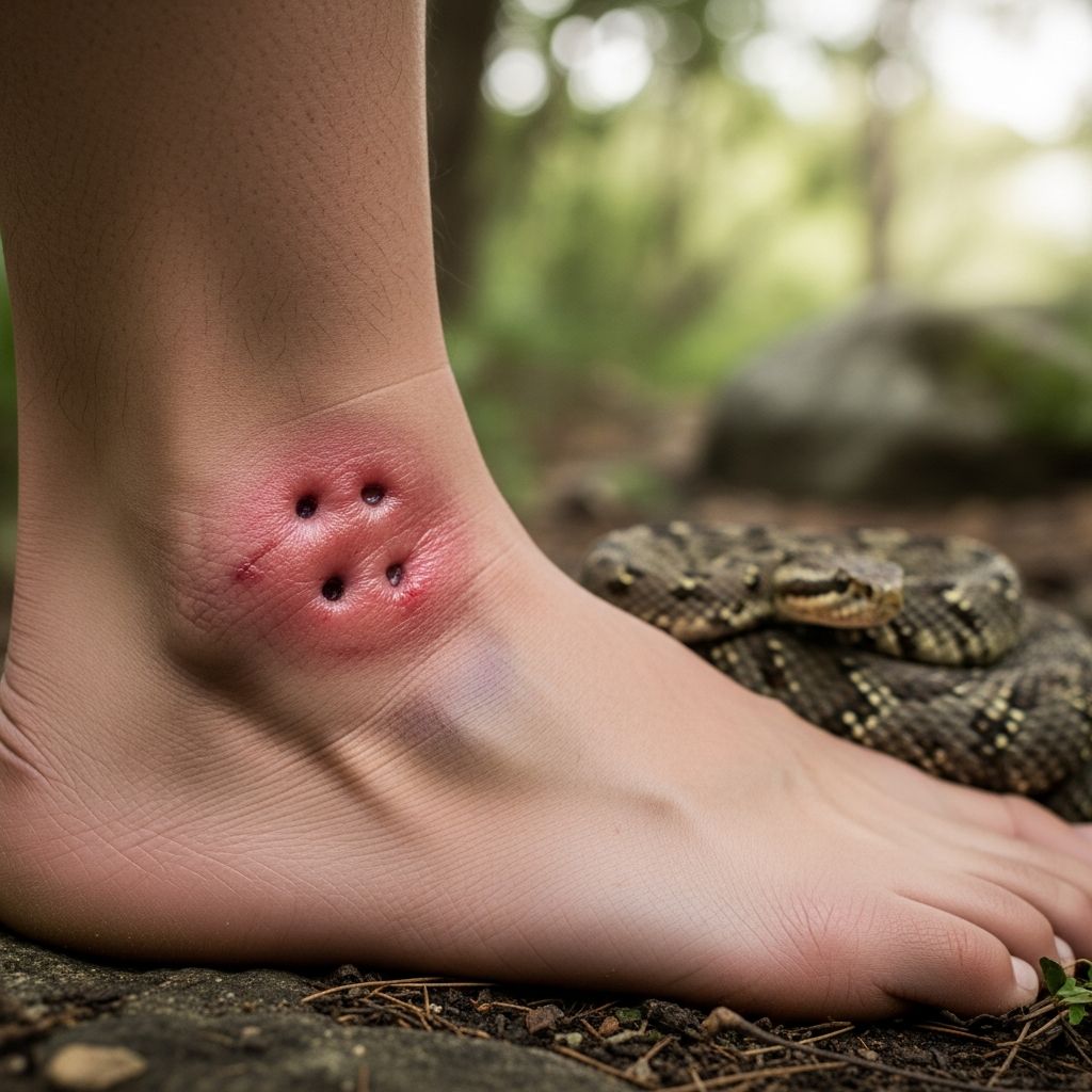 Comprehensive guide to snake bite recognition, immediate response, and medical treatment options.