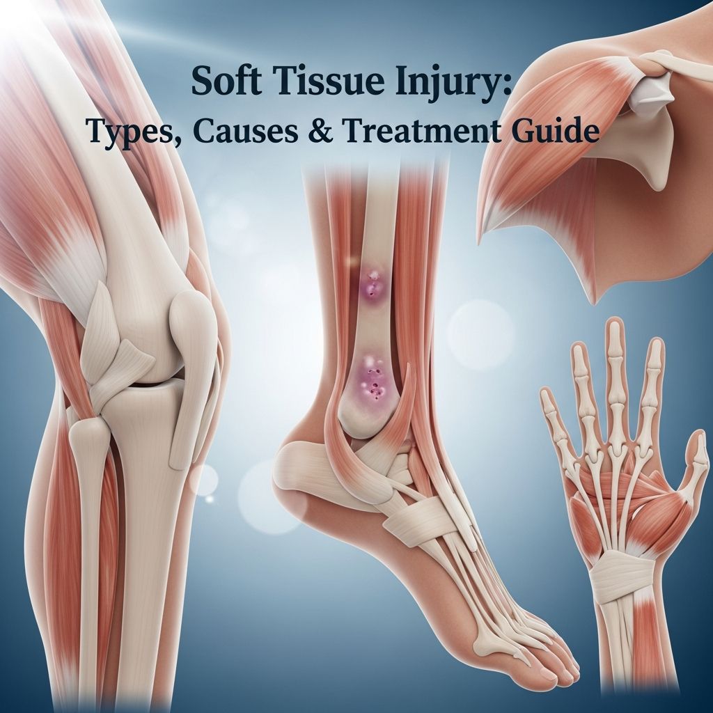 Complete guide to soft tissue injuries: understand sprains, strains, and effective recovery strategies.
