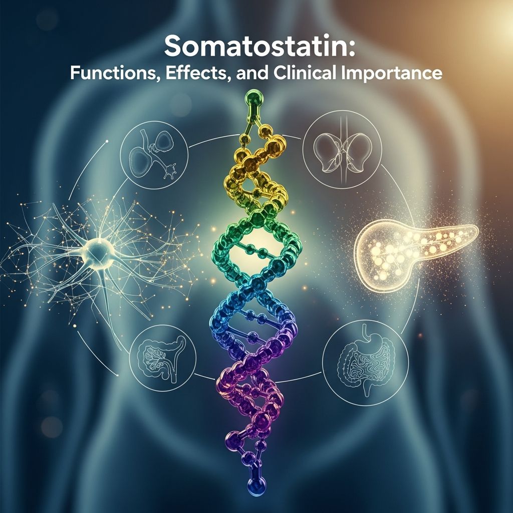 Understanding somatostatin’s role in hormone regulation, gastrointestinal function, and disease management.