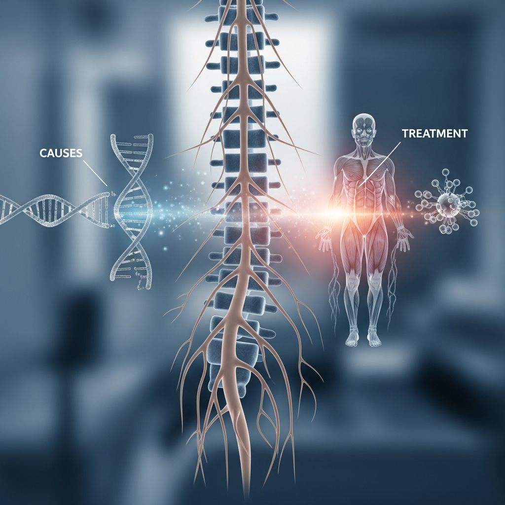 Understanding SMA: Genetic inheritance, progressive symptoms, and modern disease-modifying treatments available today.
