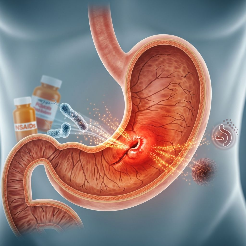 Comprehensive guide to understanding stomach ulcers, their causes, symptoms, and effective treatment options.