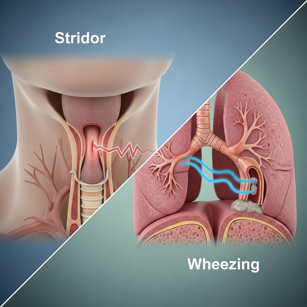 Learn the key differences between stridor and wheezing to identify airway problems.