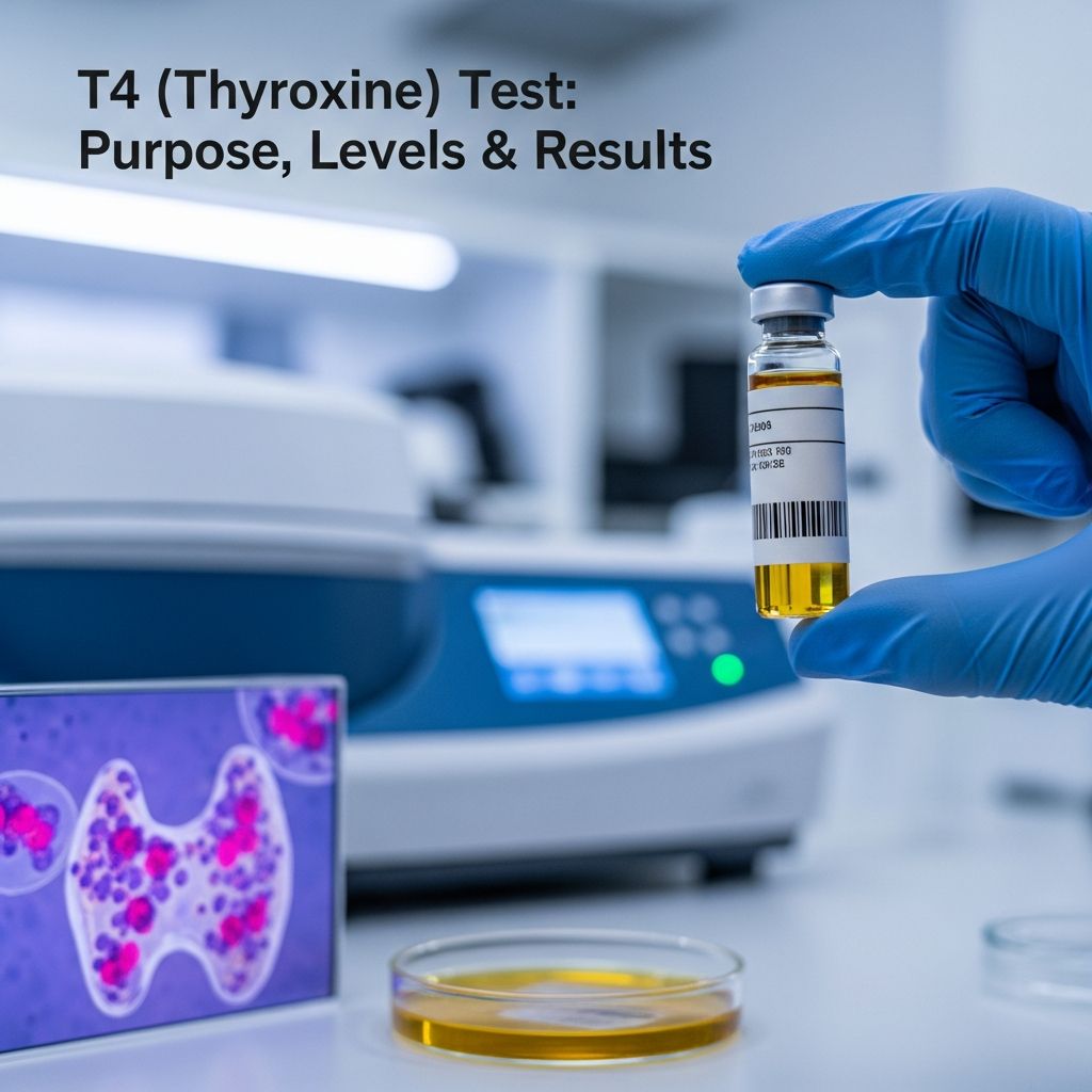 Complete guide to T4 testing: Understanding thyroid hormone levels and what results mean.