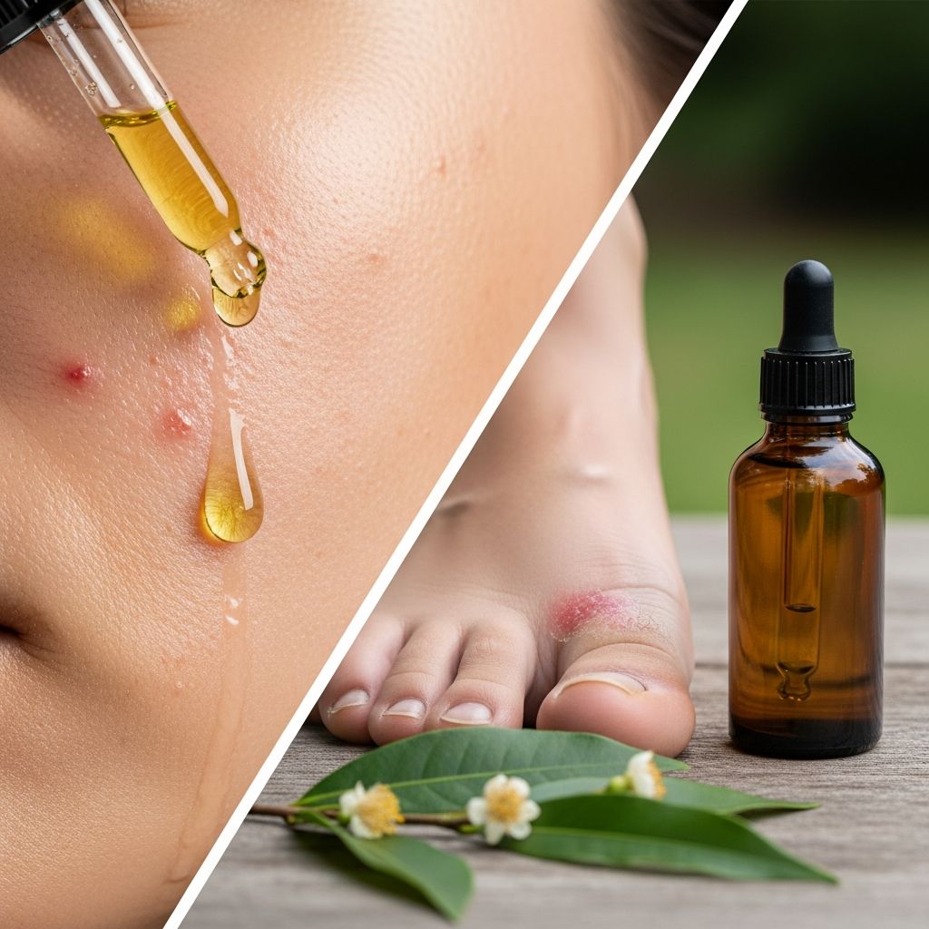 Natural remedy with antimicrobial properties to treat acne and fungal infections safely.