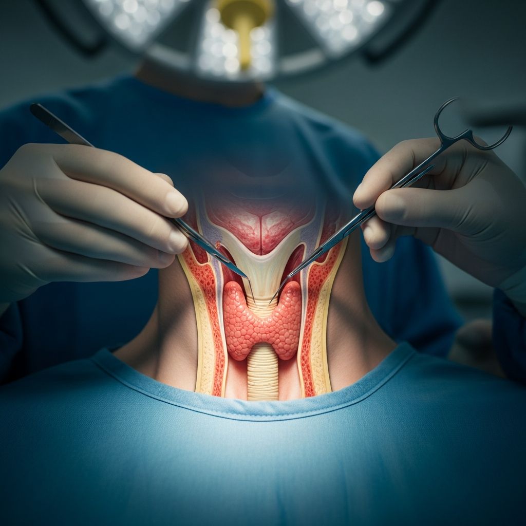 Complete guide to thyroidectomy surgery: indications, procedure, risks, and recovery timeline.