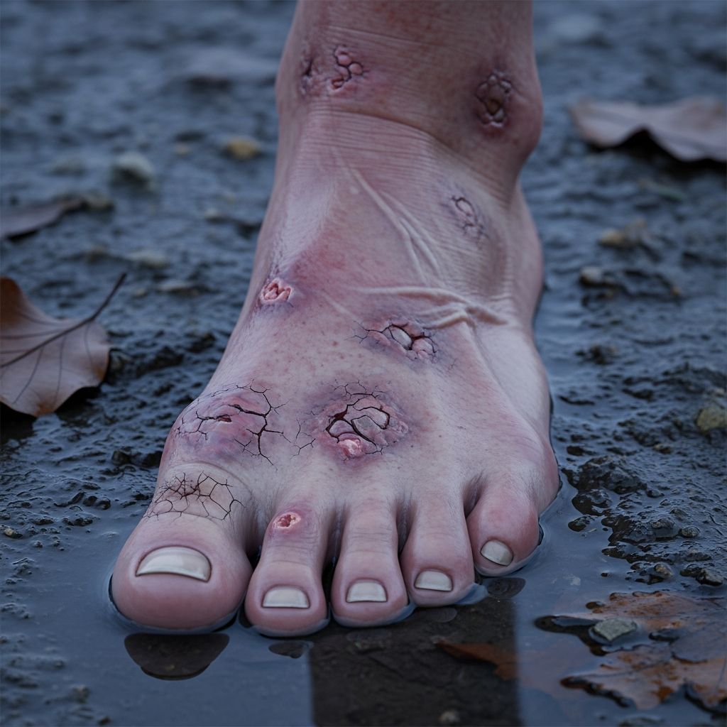 Learn about trench foot, its symptoms, causes, and how to prevent and treat this painful condition.