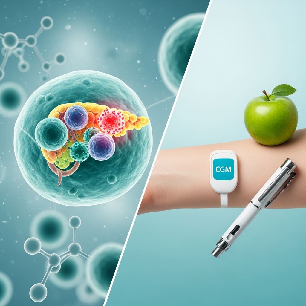 Complete guide to understanding Type 1 Diabetes: autoimmune disease affecting insulin production and blood sugar control.
