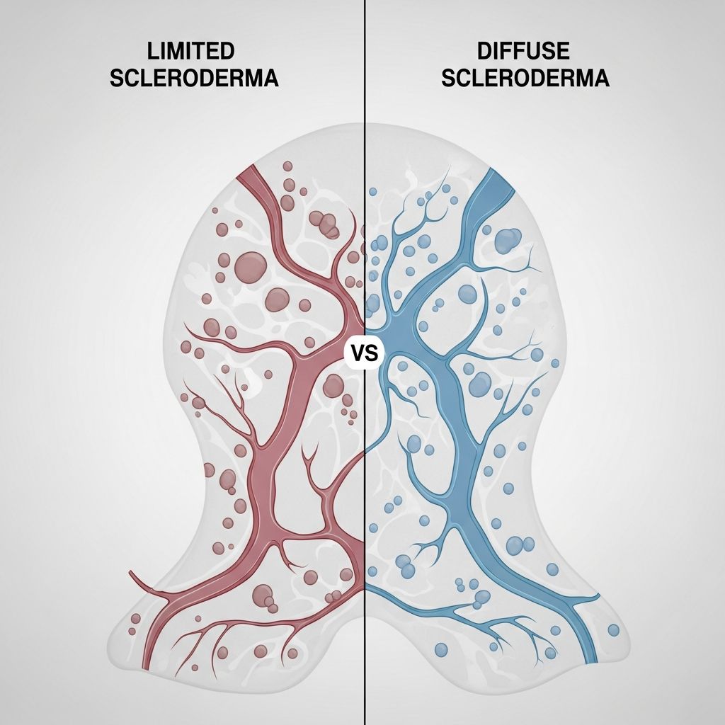 Understanding limited and diffuse scleroderma: symptoms, progression, and management.