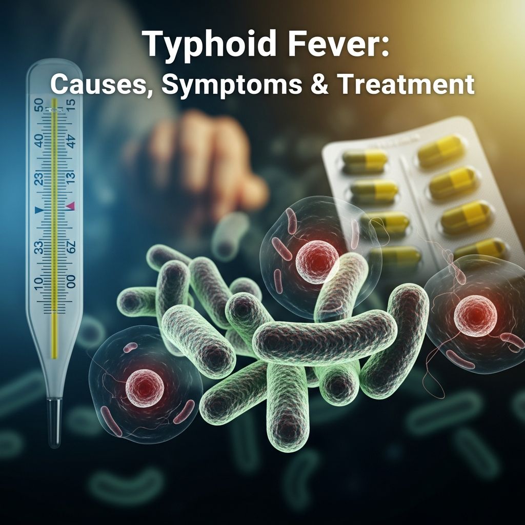 Complete guide to typhoid fever: understand causes, recognize symptoms, and know treatment options for this serious bacterial infection.