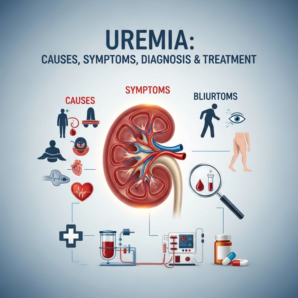Understanding uremia: waste buildup in blood from kidney failure and treatment options.