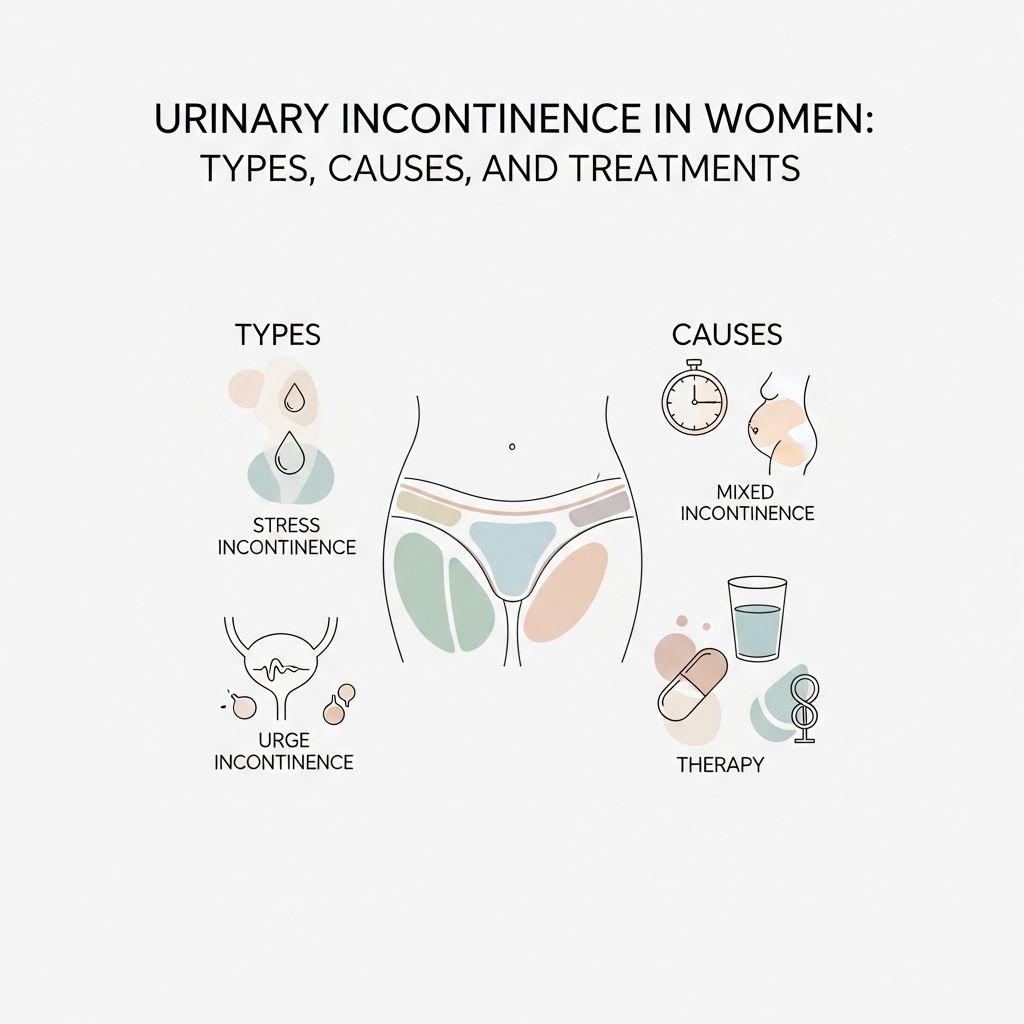 Comprehensive guide to understanding, diagnosing, and treating urinary incontinence in women.