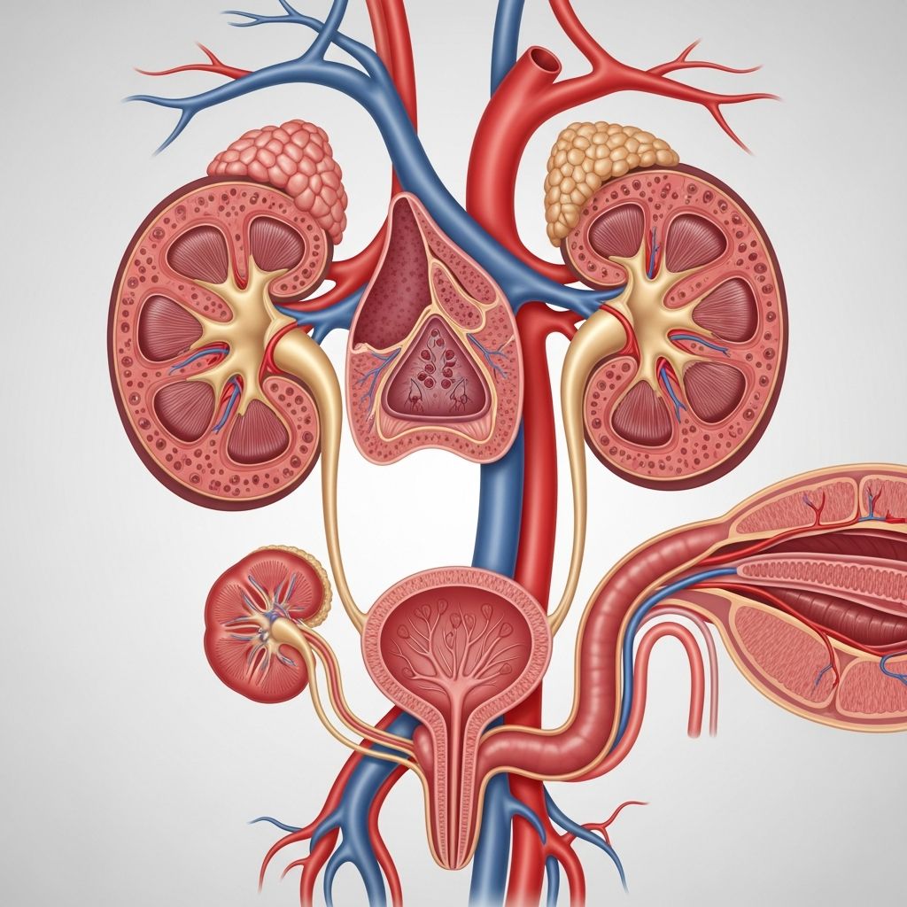 Comprehensive guide to urinary system anatomy, how it works, and common conditions affecting urinary health.