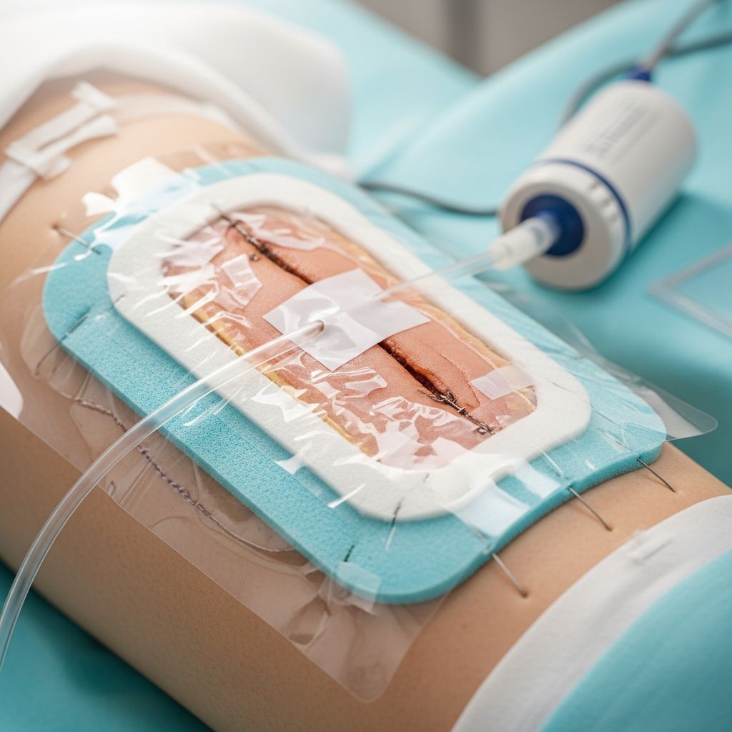 Advanced wound healing technology using negative pressure to accelerate recovery and improve outcomes.