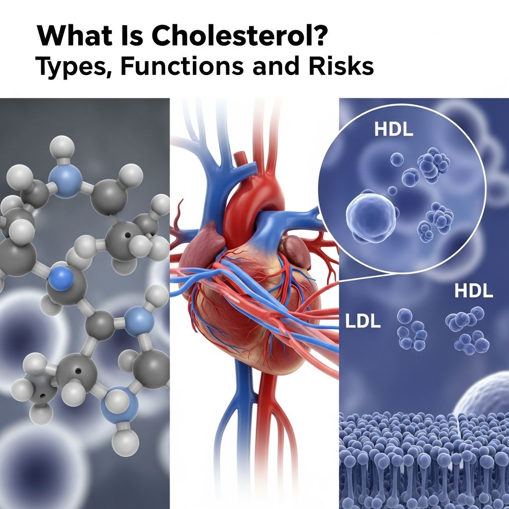 Understanding cholesterol: its types, roles in the body, and how high levels increase heart disease risk.