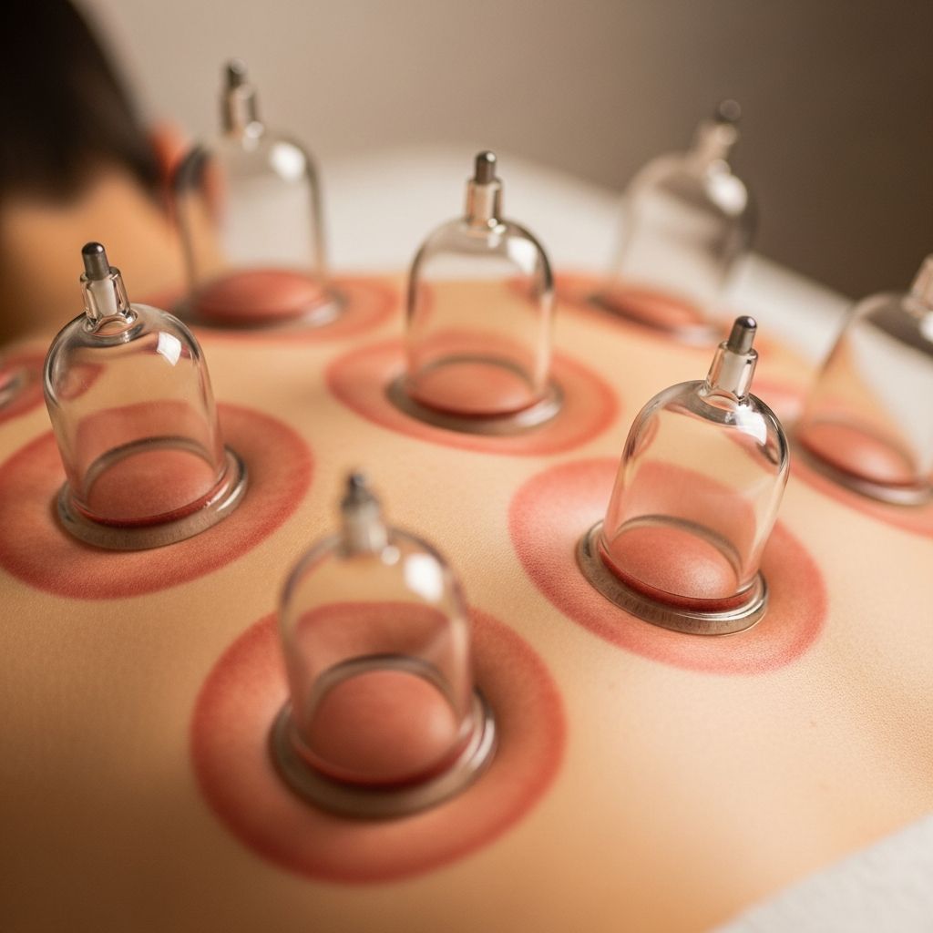 Discover cupping therapy: ancient healing practice using suction cups for pain relief and muscle recovery.