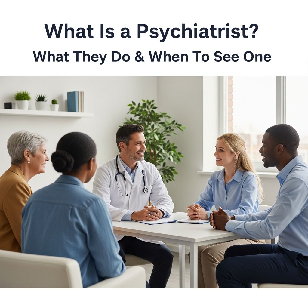 Understanding psychiatrists: Medical doctors who diagnose, treat mental health conditions and prescribe medications.